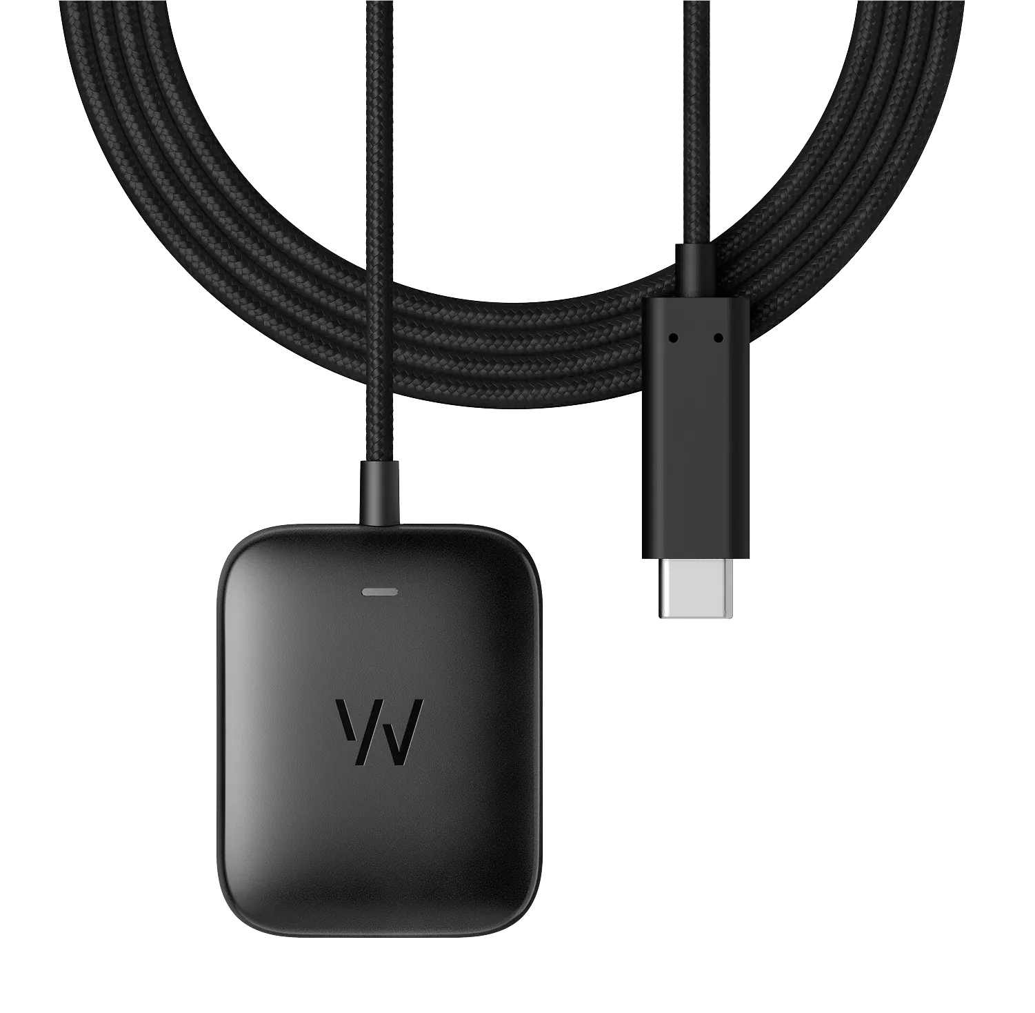 Sạc có dây Basic Charger của WHOOP kèm cáp USB-C bọc vải cuộn tròn