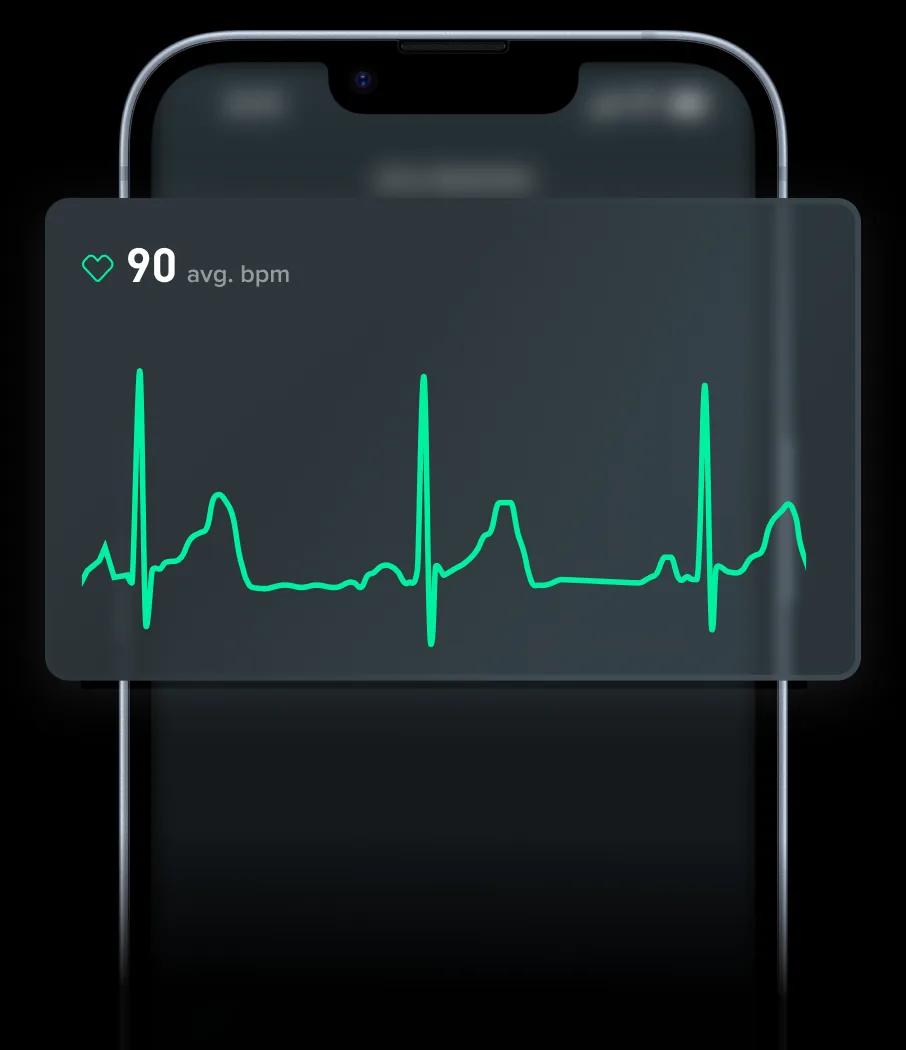 Đo ECG bằng cách đặt hai ngón tay lên khoá dây WHOOP MG